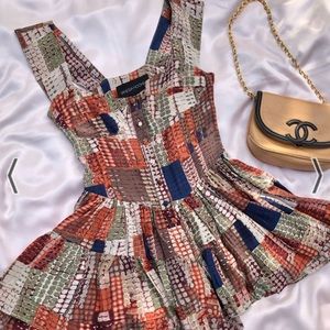 Vanessa Mooney THE ELISABETH ROMPER DRESS - SNAKESKIN SILK sz small